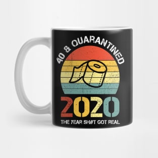 1980 Birthday 40 Years Old Anniversary Quarantine Mug